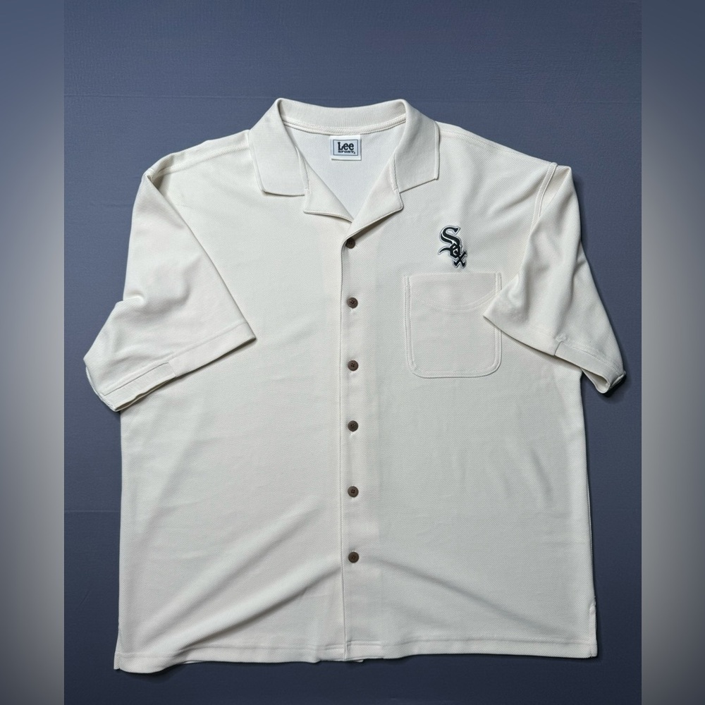 vintage lee sport button up chicago white sox